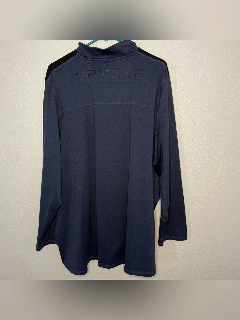 Spyder Active Heather Navy Quarter-Zip Pullover 3XL